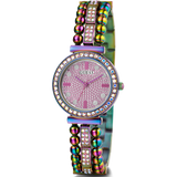 Buy Shop Guess Intricate Iridescent Crystals Purple Dial Purple Steel Strap Watch for Women - GW0401L4 USA Online