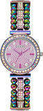 Buy Shop Guess Intricate Iridescent Crystals Purple Dial Purple Steel Strap Watch for Women - GW0401L4 USA Online