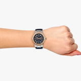 Buy Shop Guess Jet Setter Analog Blue Dial Blue Denim Strap Watch For Women - W0289L1 USA Online
