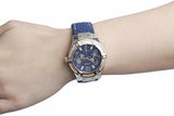 Buy Shop Guess Jet Setter Analog Blue Dial Blue Denim Strap Watch For Women - W0289L1 USA Online