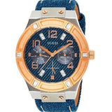 Buy Shop Guess Jet Setter Analog Blue Dial Blue Denim Strap Watch For Women - W0289L1 USA Online
