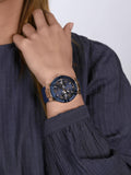 Buy Shop Guess Jet Setter Analog Quartz Blue Dial Blue Rubber Strap Watch For Women - W0571L1 USA Online