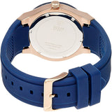 Buy Shop Guess Jet Setter Analog Quartz Blue Dial Blue Rubber Strap Watch For Women - W0571L1 USA Online