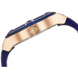 Buy Shop Guess Jet Setter Analog Quartz Blue Dial Blue Rubber Strap Watch For Women - W0571L1 USA Online