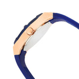 Buy Shop Guess Jet Setter Analog Quartz Blue Dial Blue Rubber Strap Watch For Women - W0571L1 USA Online