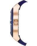 Buy Shop Guess Jet Setter Analog Quartz Blue Dial Blue Rubber Strap Watch For Women - W0571L1 USA Online