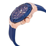 Buy Shop Guess Jet Setter Analog Quartz Blue Dial Blue Rubber Strap Watch For Women - W0571L1 USA Online