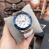 Buy Shop Guess Jet Setter White Dial White Rubber Strap Watch for Women - W0564L1 USA Online