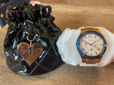 Buy Shop Guess Jet Setter White Dial White Rubber Strap Watch for Women - W0564L1 USA Online
