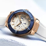 Buy Shop Guess Jet Setter White Dial White Rubber Strap Watch for Women - W0564L1 USA Online