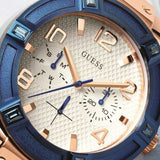 Buy Shop Guess Jet Setter White Dial White Rubber Strap Watch for Women - W0564L1 USA Online