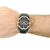 Buy Shop Guess Jolt Analog Blue Dial Blue Steel Strap Watch for Men - W0377G4 USA Online