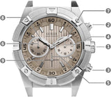 Buy Shop Guess Jolt Chronograph Grey Dial Silver Steel Strap Watch for Men - W0377G1 USA Online