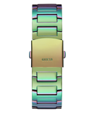 Buy Shop Guess King Iridescent Multifunction Multicolor Dial Purple Steel Strap Watch For Men - GW0497G3 USA Online