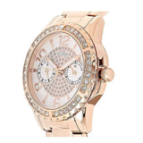 Buy Shop Guess Sassy Quartz White Dial Rose Gold Steel Strap Watch For Women - W0705L3 USA Online