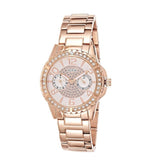 Buy Shop Guess Sassy Quartz White Dial Rose Gold Steel Strap Watch For Women - W0705L3 USA Online