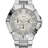 Buy Shop Guess Vista Diamonds Silver Dial Silver Steel Strap Watch for Women - W12080L1 USA Online