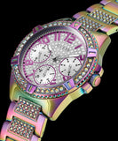 Buy Shop Guess Lady Frontier Diamonds Silver Dial Multicolor Steel Strap Watch for Women - GW0044L1 USA Online
