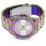 Buy Shop Guess Lady Frontier Diamonds Silver Dial Multicolor Steel Strap Watch for Women - GW0044L1 USA Online