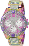 Buy Shop Guess Lady Frontier Diamonds Silver Dial Multicolor Steel Strap Watch for Women - GW0044L1 USA Online