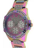 Buy Shop Guess Lady Frontier Diamonds Silver Dial Multicolor Steel Strap Watch for Women - GW0044L1 USA Online