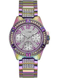 Buy Shop Guess Lady Frontier Diamonds Silver Dial Multicolor Steel Strap Watch for Women - GW0044L1 USA Online
