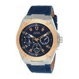 Buy Shop Guess Legacy Analog Blue Dial Blue Denim Strap Watch for Men - W1058G1 USA Online