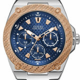 Buy Shop Guess Legacy Analog Blue Dial Blue Denim Strap Watch for Men - W1058G1 USA Online
