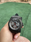 Buy Shop Guess Legacy Black Dial Black Rubber Strap Watch For Men - W1048G2 USA Online