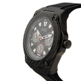 Buy Shop Guess Legacy Black Dial Black Rubber Strap Watch For Men - W1048G2 USA Online