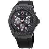 Buy Shop Guess Legacy Black Dial Black Rubber Strap Watch For Men - W1048G2 USA Online