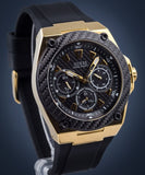 Buy Shop Guess Legacy Black Dial Black Rubber Strap Watch for Men - W1049G5 USA Online