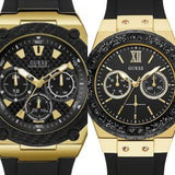 Buy Shop Guess Legacy Black Dial Black Rubber Strap Watch for Men - W1049G5 USA Online