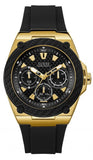 Buy Shop Guess Legacy Black Dial Black Rubber Strap Watch for Men - W1049G5 USA Online