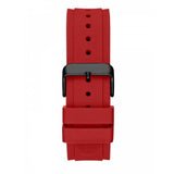 Buy Shop Guess Legacy Black Dial Red Silicone Strap Watch for Men - W1049G6 USA Online
