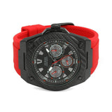 Buy Shop Guess Legacy Black Dial Red Silicone Strap Watch for Men - W1049G6 USA Online