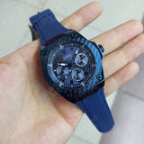 Buy Shop Guess Legacy Blue Dial Blue Rubber Strap Watch for Men - W1049G7 USA Online
