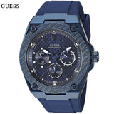 Buy Shop Guess Legacy Blue Dial Blue Rubber Strap Watch for Men - W1049G7 USA Online