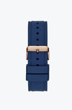 Buy Shop Guess Legacy Blue Dial Blue Silicone Strap Watch For Men - W1049G2 USA Online