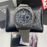 Buy Shop Guess Legacy Grey Dial Grey Silicone Strap Watch For Men - W1048G1 USA Online