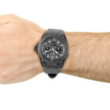 Buy Shop Guess Legacy Grey Dial Grey Silicone Strap Watch For Men - W1048G1 USA Online