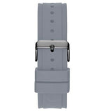 Buy Shop Guess Legacy Grey Dial Grey Silicone Strap Watch For Men - W1048G1 USA Online