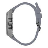Buy Shop Guess Legacy Grey Dial Grey Silicone Strap Watch For Men - W1048G1 USA Online