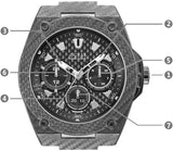 Buy Shop Guess Legacy Grey Dial Grey Silicone Strap Watch For Men - W1048G1 USA Online