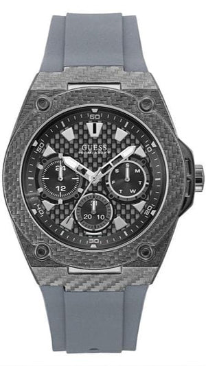 Buy Shop Guess Legacy Grey Dial Grey Silicone Strap Watch For Men - W1048G1 USA Online