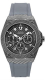 Buy Shop Guess Legacy Grey Dial Grey Silicone Strap Watch For Men - W1048G1 USA Online