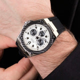 Buy Shop Guess Legacy White Dial Black Rubber Strap Watch For Men - W1049G3 USA Online