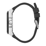 Buy Shop Guess Legacy White Dial Black Rubber Strap Watch For Men - W1049G3 USA Online