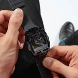 Buy Shop Guess Legend Analog Black Dial Black Rubber Strap Watch For Men - GW0648G1 USA Online