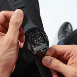 Buy Shop Guess Legend Analog Black Dial Black Rubber Strap Watch For Men - GW0648G1 USA Online